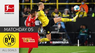 Haaland strikes again! | BVB — Union Berlin 4-2 | All Goals | Matchday 5 – Bundesliga 2021/22