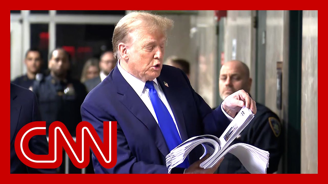 Trump speaks after jury is seated in hush money case. CNN fact checks