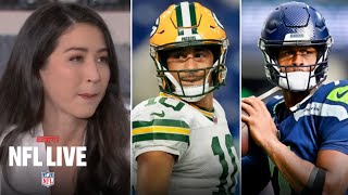 NFL LIVE | "Seattle is a playoff-caliber team" - Mina Kimes: Geno Smith & Seahawks will beat Packers