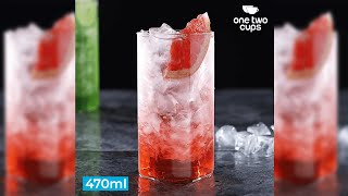 Pratinjau video produk One Two Cups Gelas Kaca Kotak Juice Aesthetic Square Glass 470ml - LT5