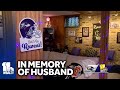 Fan keeps husbands memory alive with Ravens house