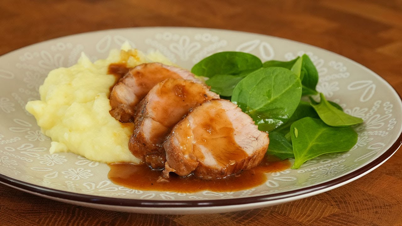 Buy a pork tenderloin from your butcher and try this recipe with an amazing sauce