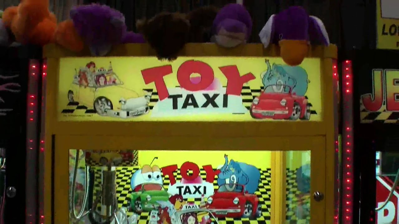 toy taxi crane