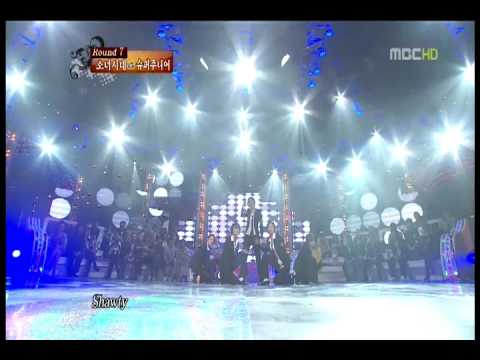 Girls' Generation (SNSD) - Sorry Sorry + Smooth Criminal @ MBC Dance Battle 091004