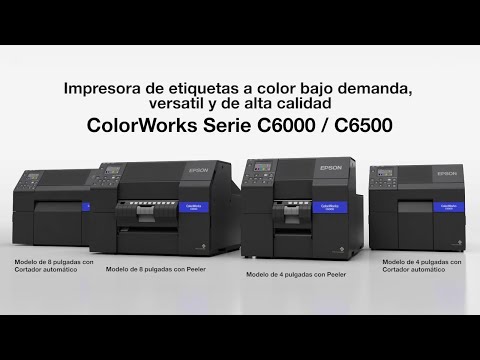 video Impresora de etiquetas a Color 4″ Epson Colorworks C6000A