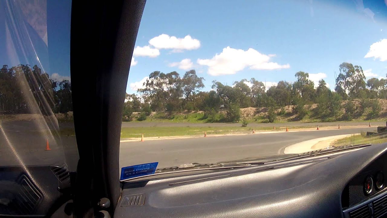 Holden Nova, supercharged 1600, 4GZE around Marulan Driver Training centre track