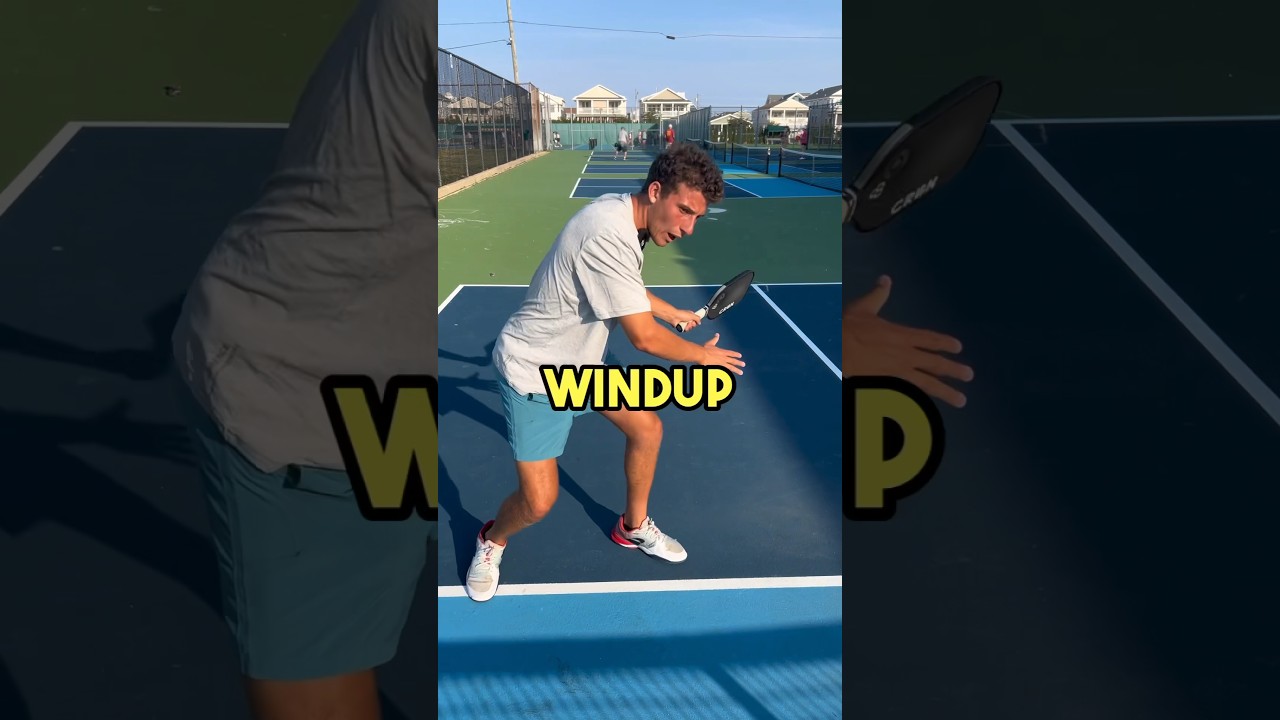 How to hit a Hesitation Dink! (TRICK your opponents) #pickleball #pickleballtips #shorts