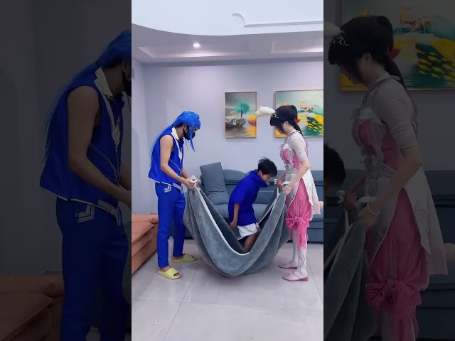 哄小孩睡觉真不容易！#斗罗大陆 #唐舞桐与唐老六 #小舞 #唐舞桐 #唐三 #唐老六