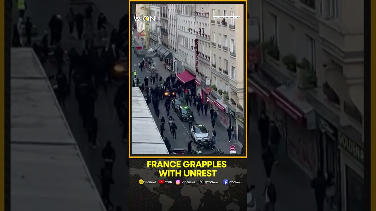 Protesters Vandalise Car in Paris as France Grapples With Unrest | WION Shorts