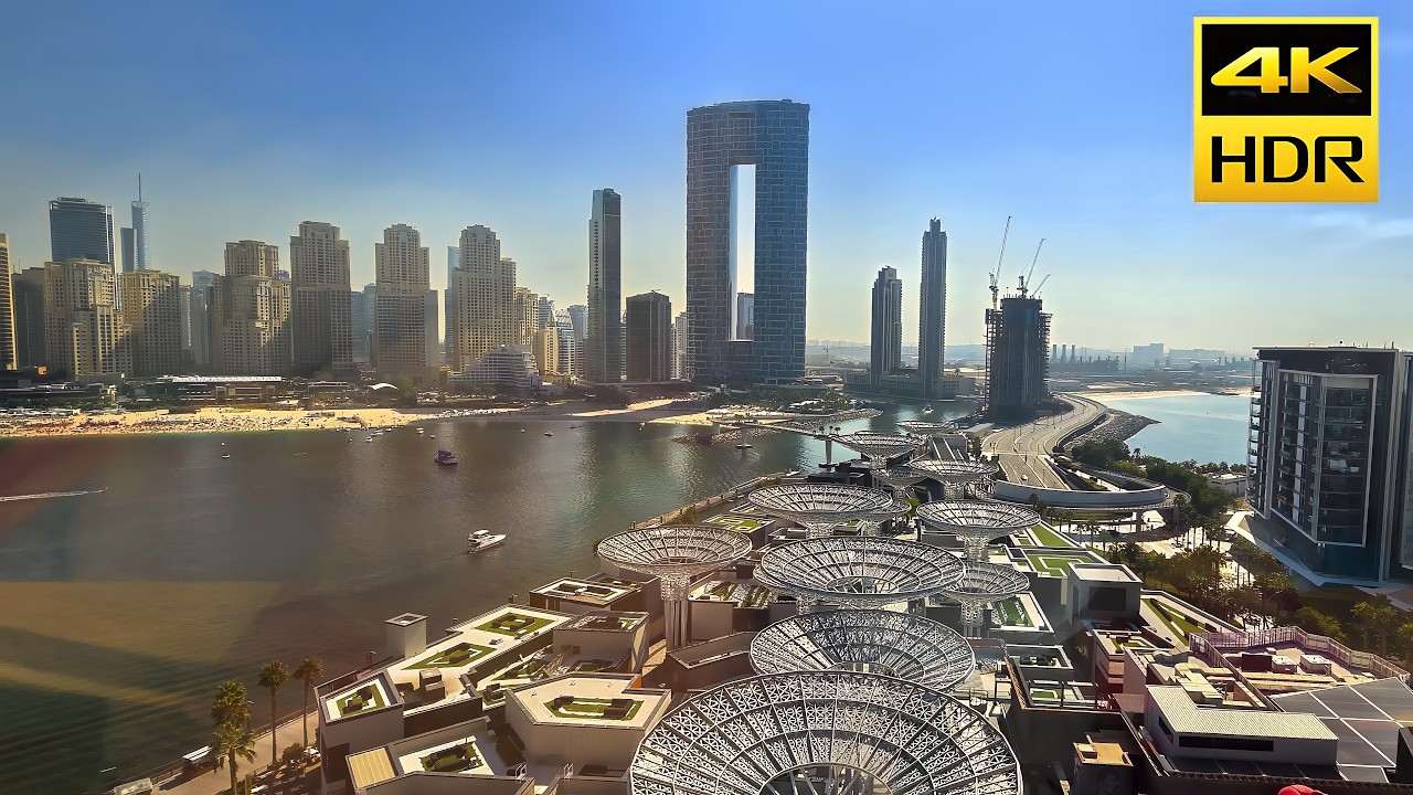 Ain Dubai in Sunny Daylight HDR10 4K | Stunning Dubai Skyline Views for Relaxation