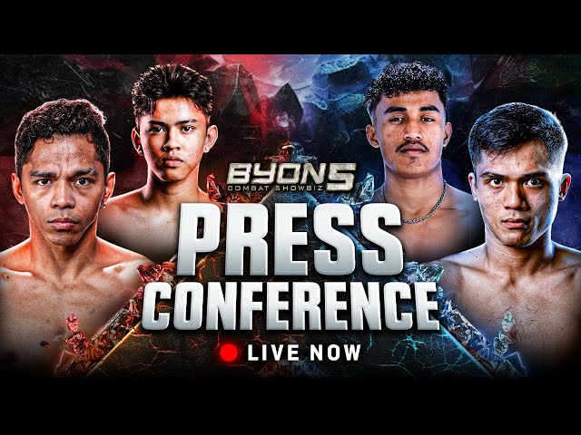 LIVE PRESS CONFERENCE! BYON COMBAT SHOWBIZ VOL. 5!