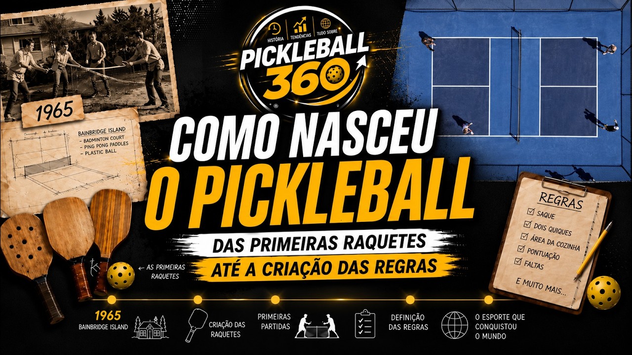 COMO NASCEU O PICKLEBALL? | Pickleball 360 - Ep. 01