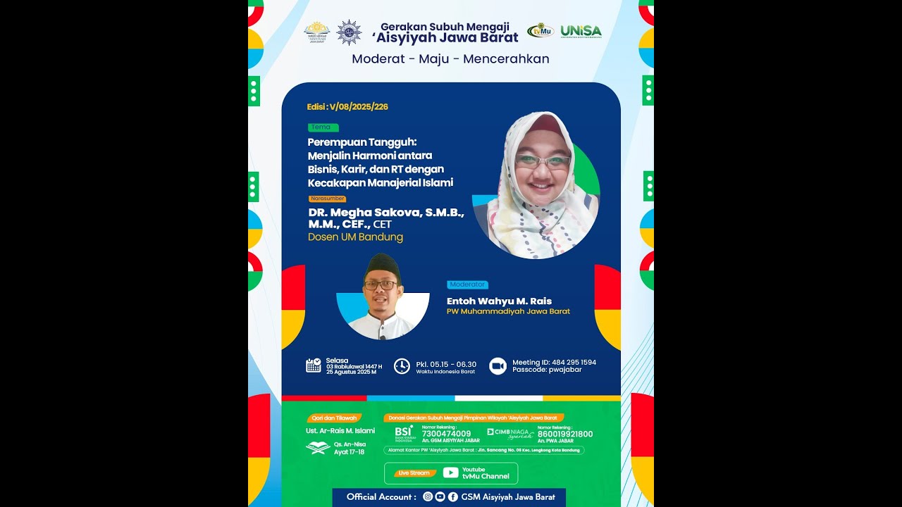 GSM |Perempuan Tangguh: Menjalin Harmoni antara Bisnis,Karir,& RT dengan Kecakapan Manajerial Islami - MuhammadiyahNews.com