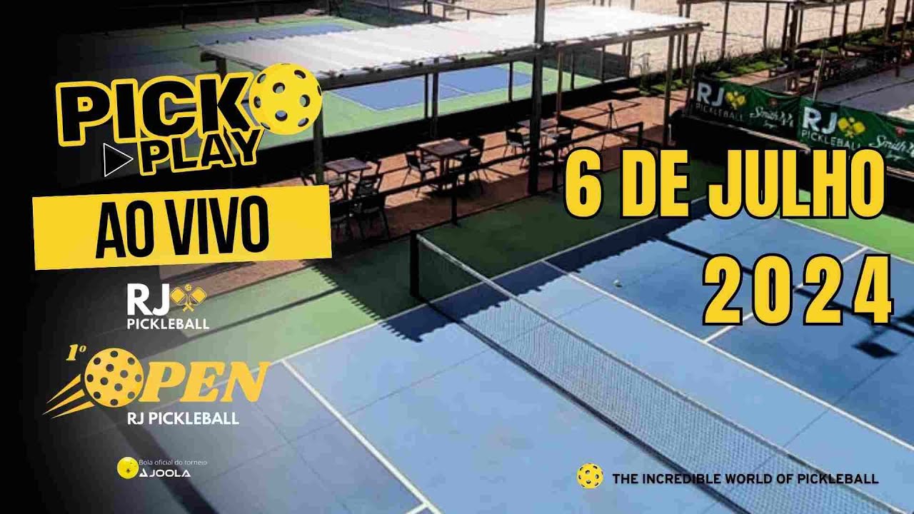 1º OPEN RJ PICKLEBALL - JAÚ SP | TRANSMISSÃO ABERTA S/ LOCUÇÃO