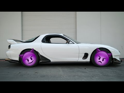 NEW WHEELS FOR MY MAZDA RX-7!!!