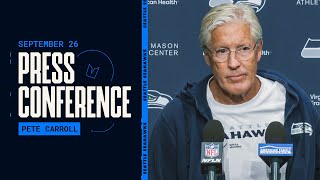 Pete Carroll Press Conference – September 26