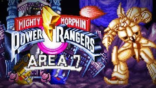 Area 7- Megazord vs. Cyclopsis - Mighty Morphin Power Rangers (SNES)