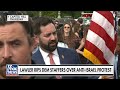 Dem staffers told to wear masks, remove IDs before anti-Israel protest  - 03:14 min - News - Video