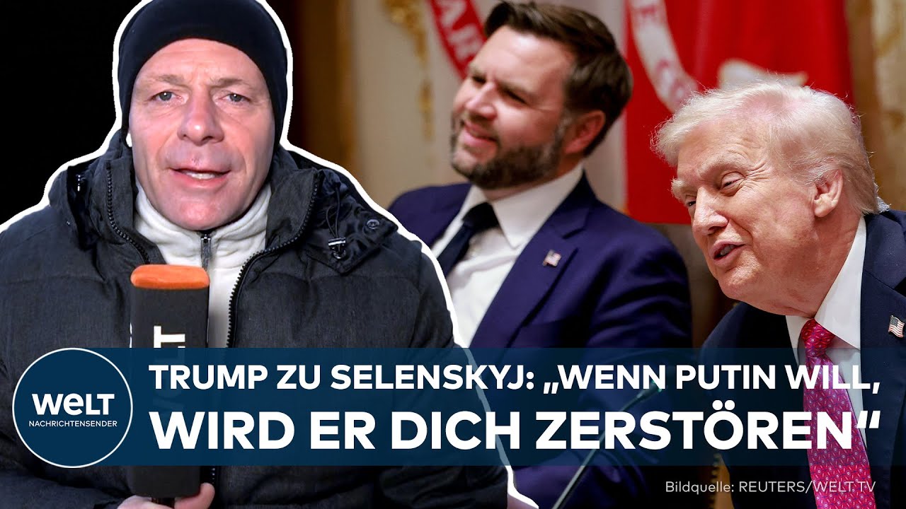 UKRAINE-KRIEG: Trump-Selenskyj-Treffen wird zu Schreiduell: „Da sind die Fetzen geflogen!“