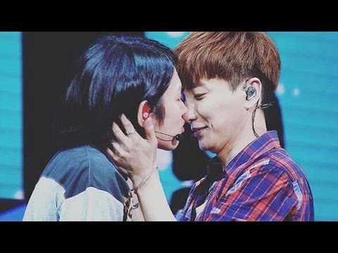 160528 Super Junior Heechul Leeteuk Kiss + parody Dots Supercamp in macau'