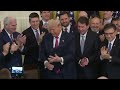 Trump signs new cryptocurrency bill GENIUS Act into law  - 01:39 min - News - Video