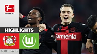 Leverkusen Remains Unstoppable! | Bayer Leverkusen — Wolfsburg 2-0 | Highlights | MD 25 – Bundesliga