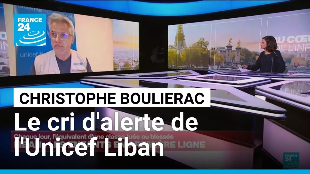 Christophe BOULIERAC : "les enfants au Liban paient un prix effroyable dans cette guerre"