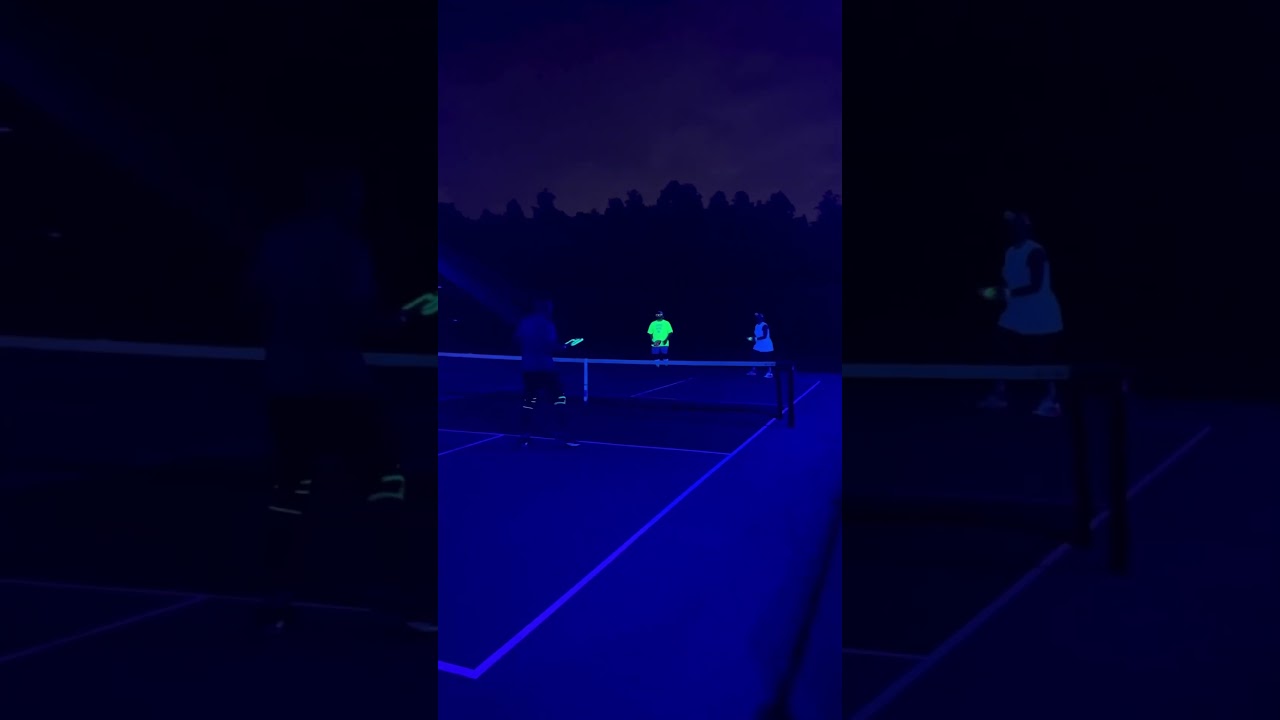 This might be the coolest rec pickleball set up ever? 🤩 #pickleball #shorts