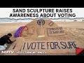 Phase 2 Voting | Sudarsan Pattnaiks My Vote, My Duty Sand Sculpture Raises Awareness About Voting