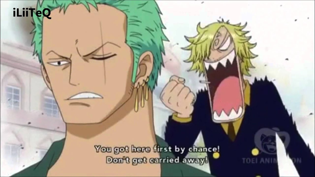 One Piece Episode 519 Zorro No.1 vs Sanji No.7 [HD] - YouTube