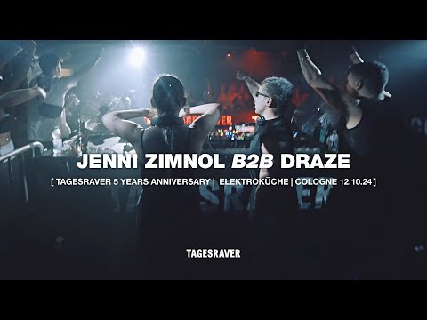 JENNI ZIMNOL B2B DRAZE @ TAGESRAVER [ 5 YEARS ANNIVERSARY w/ O.B.I. @ ELEKTROKÜCHE 12.10.24 ]