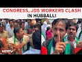 Karnataka Sex Scandal | Congress-JDS Workers In Heated Hubballi Exchange
