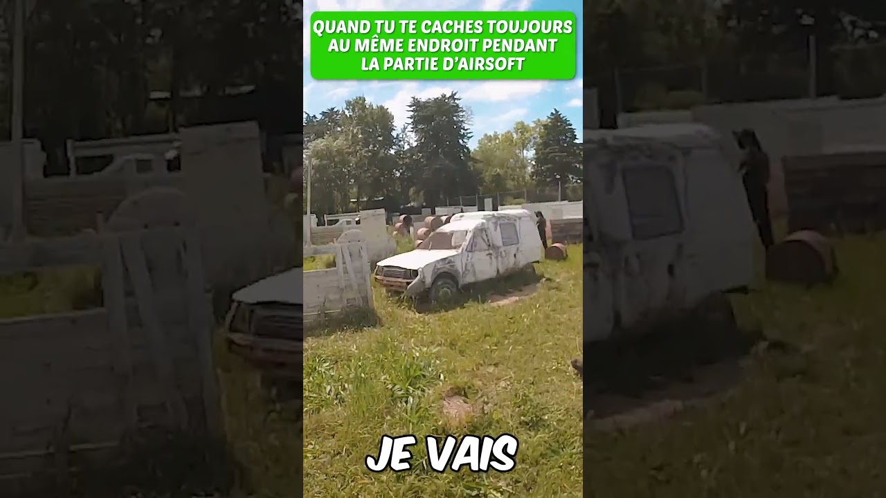 Partie d'airsoft cache-cache #airsoftvideo #airsoft #airsoftgameplay