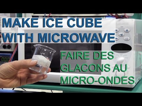 Faire des glaçons au micro-ondes - Ice cube microwave - Electricité gratuite