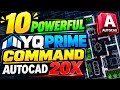 Time Saving 10 Powerful YQPRIME Commands AutoCAD Automation 20X Faster Workflow