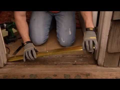 How To Install An Aluminum Door Threshold With A Vinyl Seal