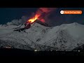 Snowy Mount Etna spurts lava into night sky  - 00:35 min - News - Video
