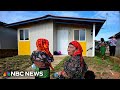 Evacuated Indigenous islanders react to new housing built by Panama government