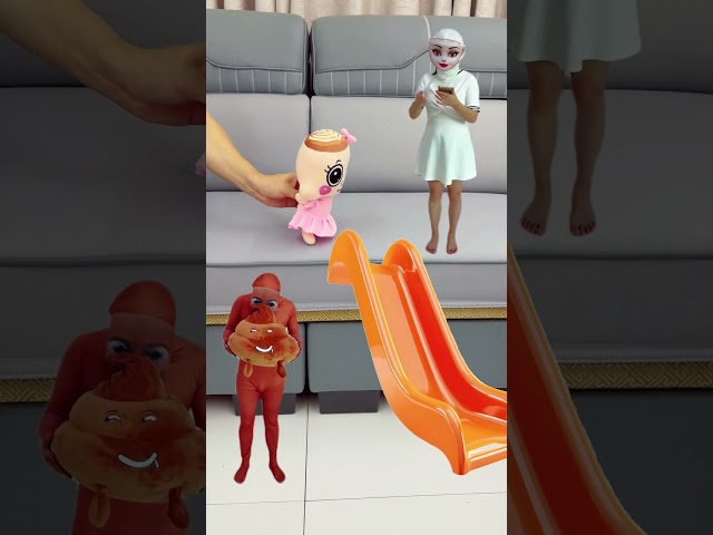 little Ballerina wants to play the slide