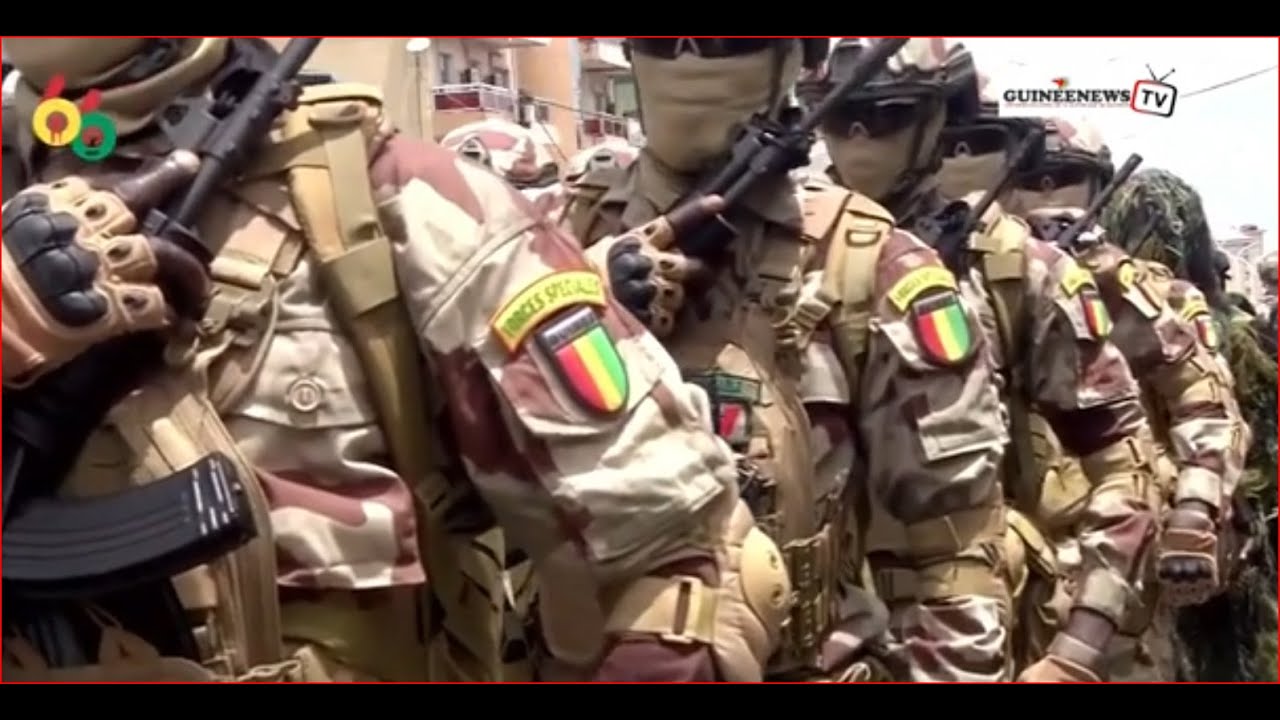 Défilé des forces spéciales de #GUINEE à l'occasion de la fête de l'indépendance #an66 #transition