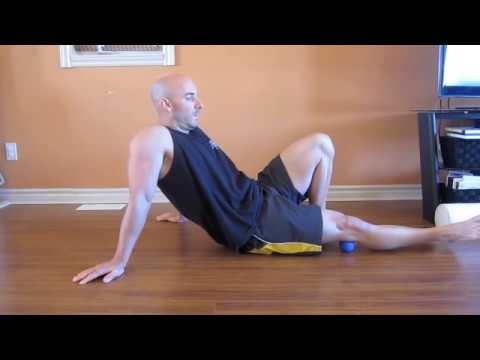 Self Myofascial Release: Knot In Calves - YouTube