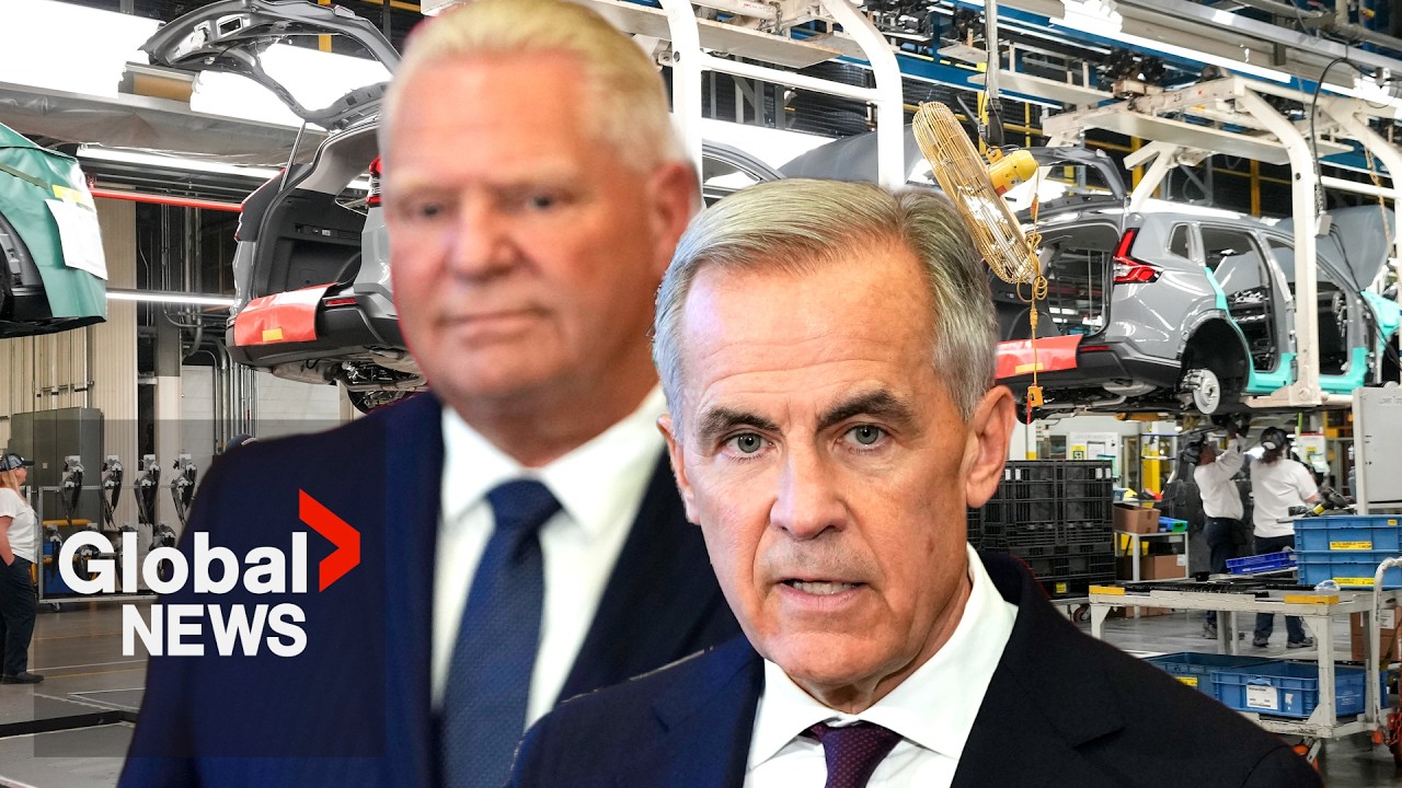 Carney, Ford unveil $8.7B plan for steel and auto industries hurt by Trump's tariffs