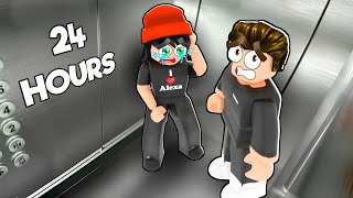 ROBLOX 24 HOURS IN ELEVATOR WITH ALEXA!
