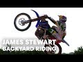 James Stewart heli shoot and backyard riding session 
