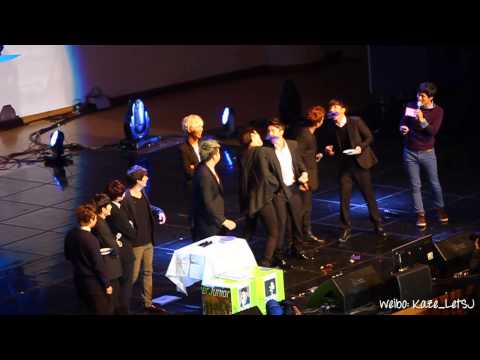 121020 - SJ 7th Anniversary 잘생긴팀 Pass Paper With Mouth