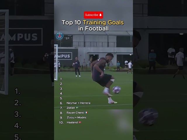 Top 10 Training Goals in Football