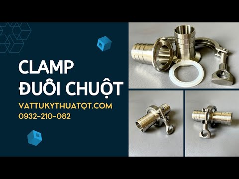 video Khớp nối nhanh Clamp Đuôi Chuột Vi Sinh Inox 304/316