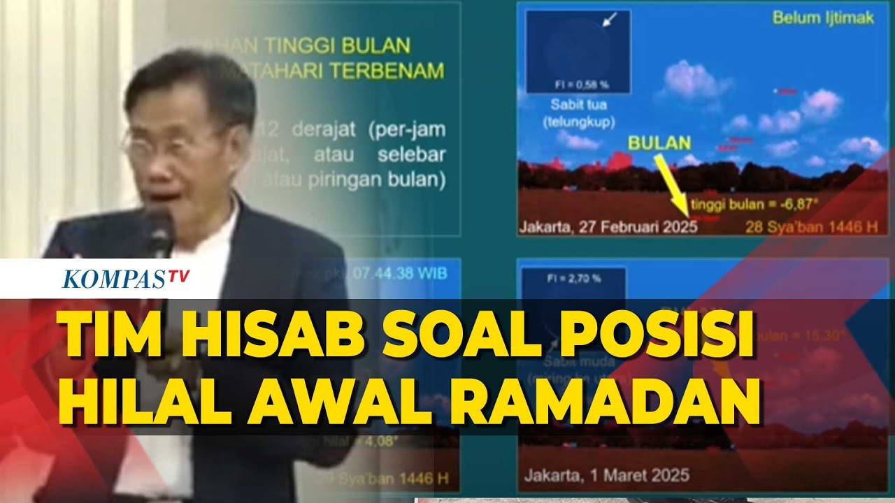 [FULL] Begini Penjelasan Tim Hisab Rukyat Soal Posisi Hilal Penentuan Awal Ramadan