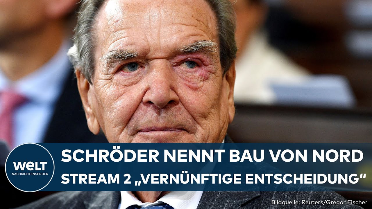 DEUTSCHLAND: Ex-Kanzler Gerhard Schröder verteidigt Bau von Nord Stream 2!