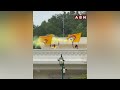 వైసీపీ కంచుకోట మీద ఎగురుతున్న టీడీపీ జెండా || TDP Flag On Vizag Rushikonda Palace || ABN
